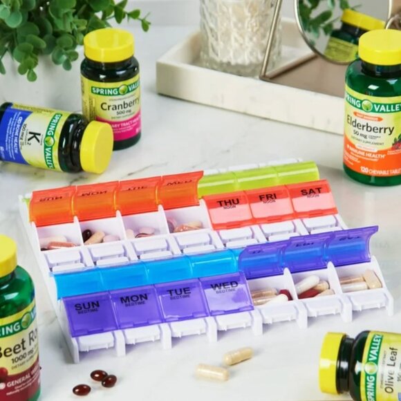 Colorful Weekly Pill Organizer - Picture 3 of 7